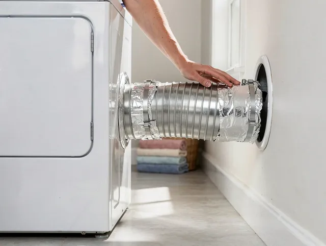 Professional dryer vent hose installation by Glendale Dryer Vent Cleaning in Glendale